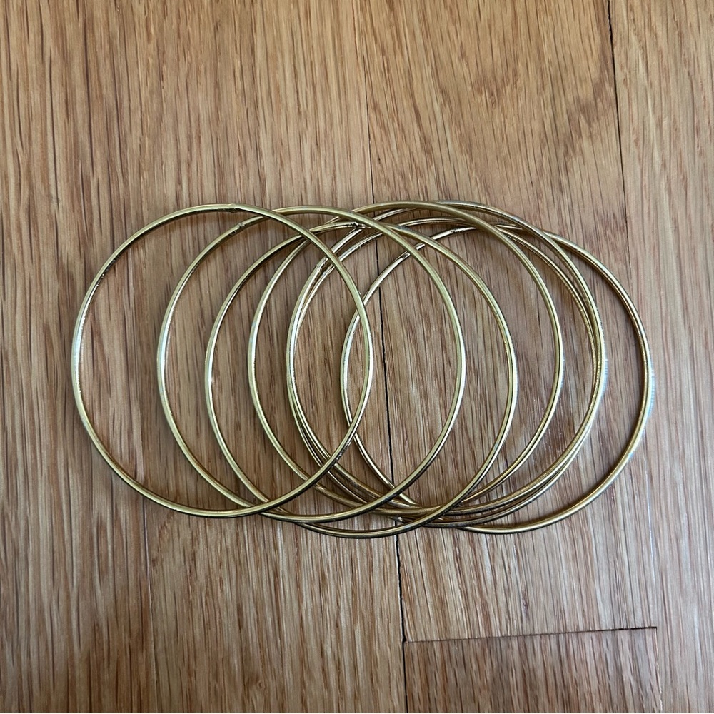Colorful Beaded Gold Bangles Set - Picture 6 of 6